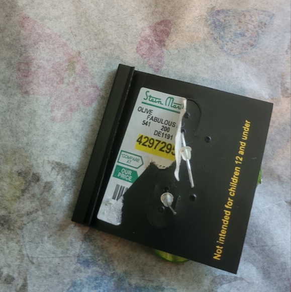 NWT Green Earrings - Picture 2 of 2